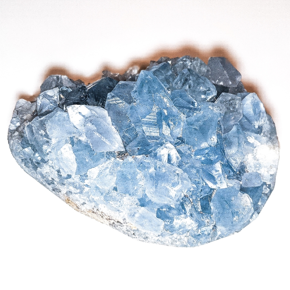 Natural Celestite Geode Egg 332.4g - Picture 3 of 8